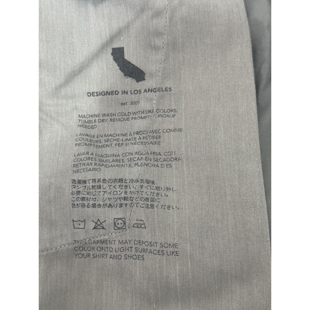AG Adriano Goldschmied Cipher Slim Fit Shorts Mens Gray Cotton Blend Size 36 - Picture 10 of 11